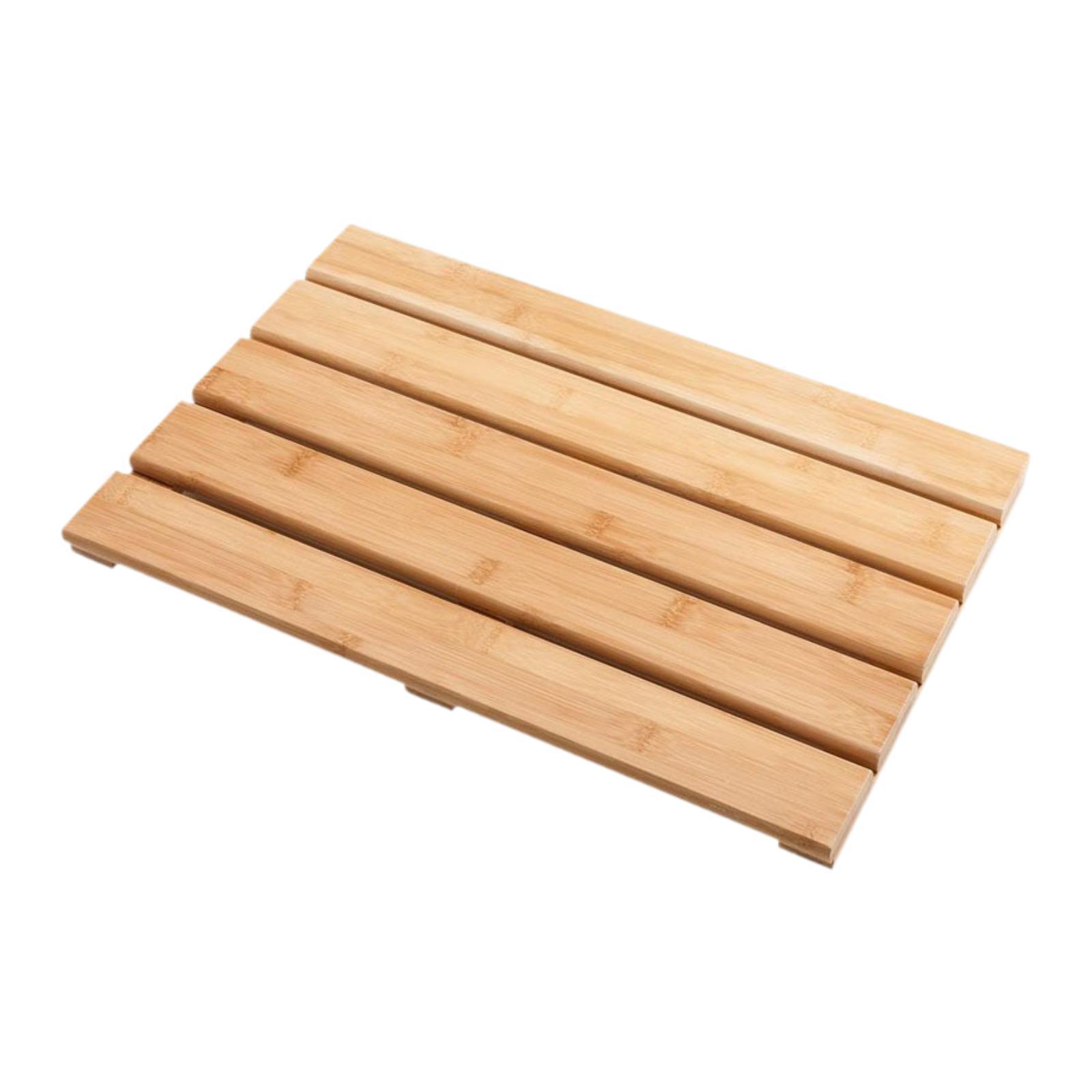 Bamboo Bath Mat - แผ่นรองอาบน้ำไม้ไผ่ ดีไซน์ทันสมัย แข็งแรง ทนทาน ตกแต่งสวยงาม กันน้ำ