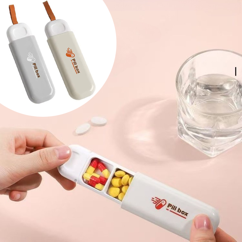 Health & Wellness Unlimited - กล่องใส่ยาพกพาหลากสี 3 ช่อง กล่องเก็บยาเพื่อสุขภาพ กล่องแบ่งยา กล่องใส่ยาสำหรับเดินทาง