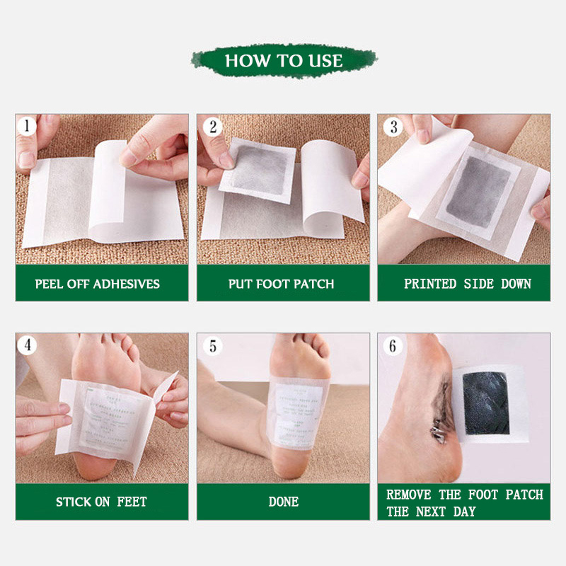 แผ่นแปะเท้าดีท็อกซ์ 10 ชิ้น แผ - Detox Foot Patch บทวิจารณ์และราคา