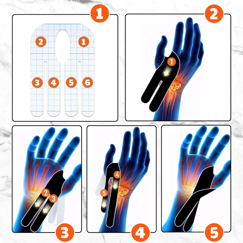 【5/10 ชิ้น] เทปพรีคัทข้อมือ -  - Sports Taping Precut บทวิจารณ์และราคา