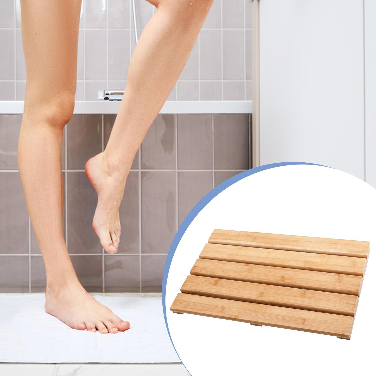 แผ่นรองอาบน้ำไม้ไผ่ ดีไซน์ทันส - Bamboo Bath Mat บทวิจารณ์และราคา