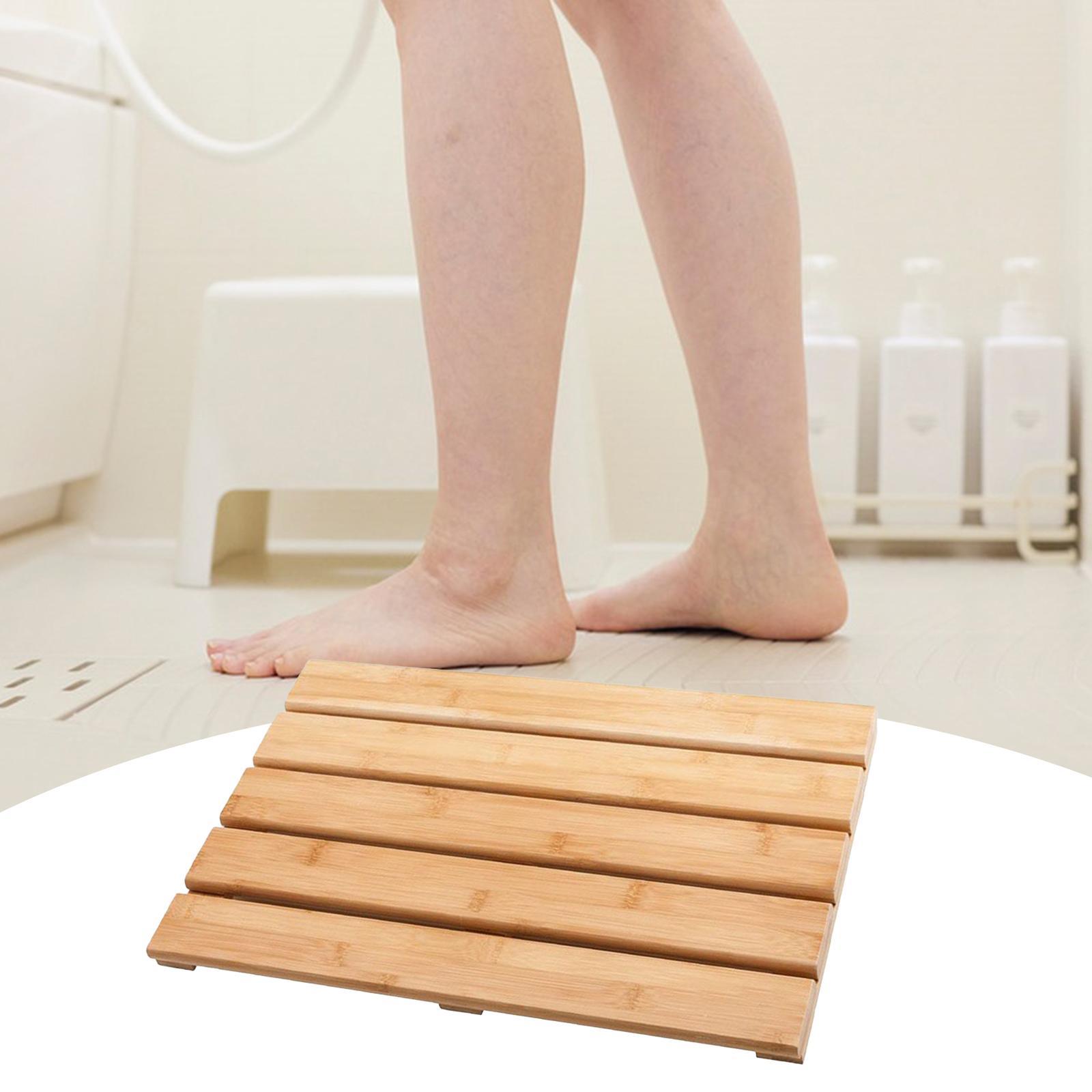 แผ่นรองอาบน้ำไม้ไผ่ ดีไซน์ทันส - Bamboo Bath Mat บทวิจารณ์และราคา