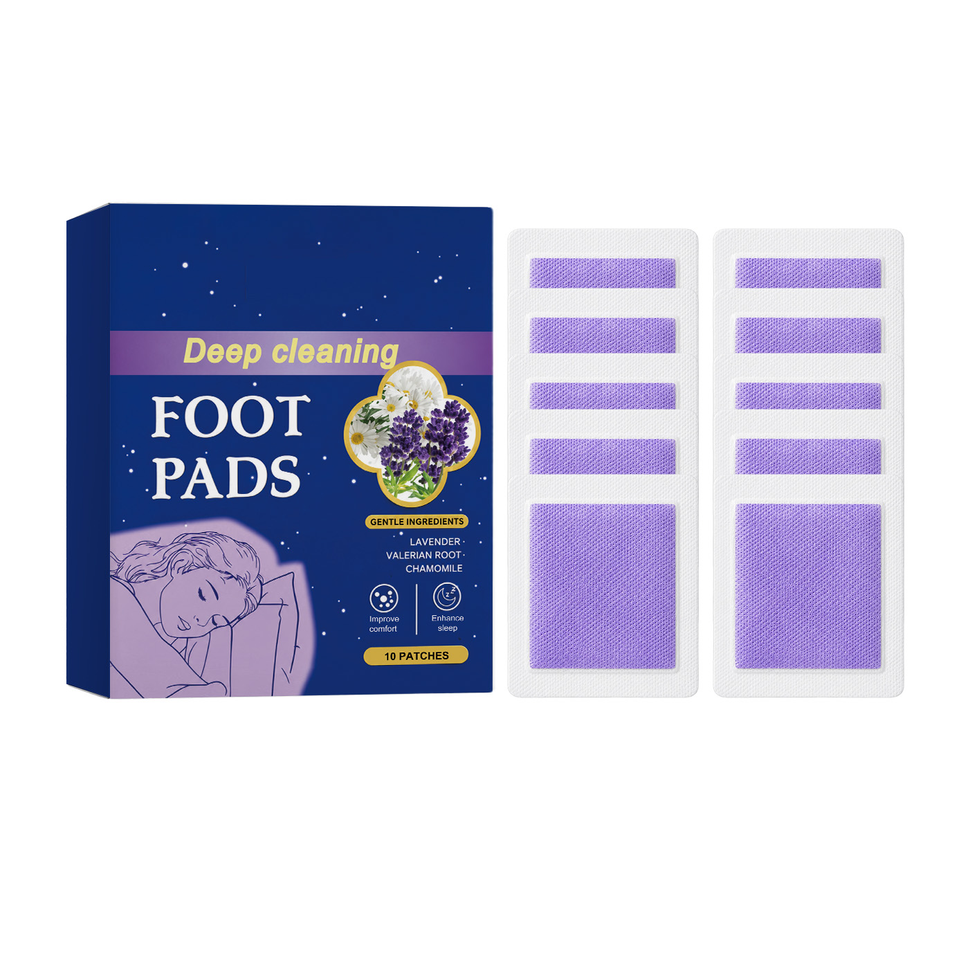 แผ่นแปะเท้าช่วยการนอนหลับลึก ช - Detox Foot Patch บทวิจารณ์และราคา